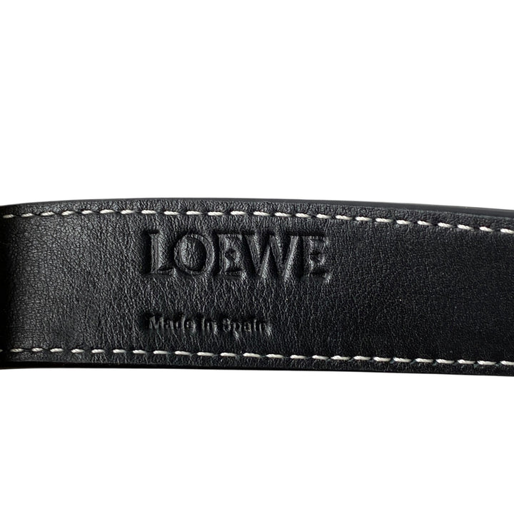 美品 ロエベ LOEWE レディース カゴバッグ ハンドバッグ ブラック