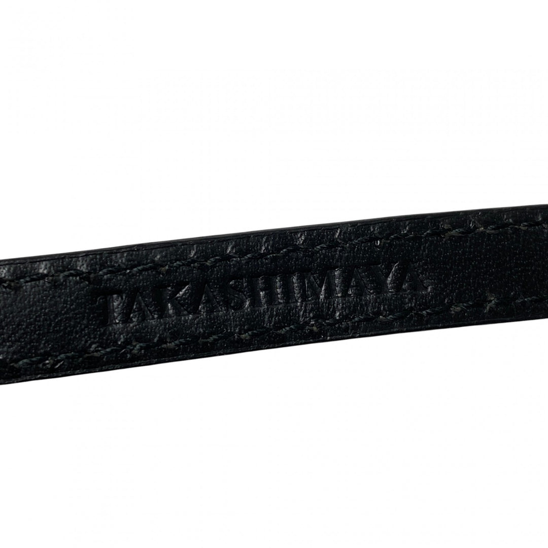 美品 ゴヤール GOYARD レディース ヘリンボーン レザーブレスレット 高島屋 限定