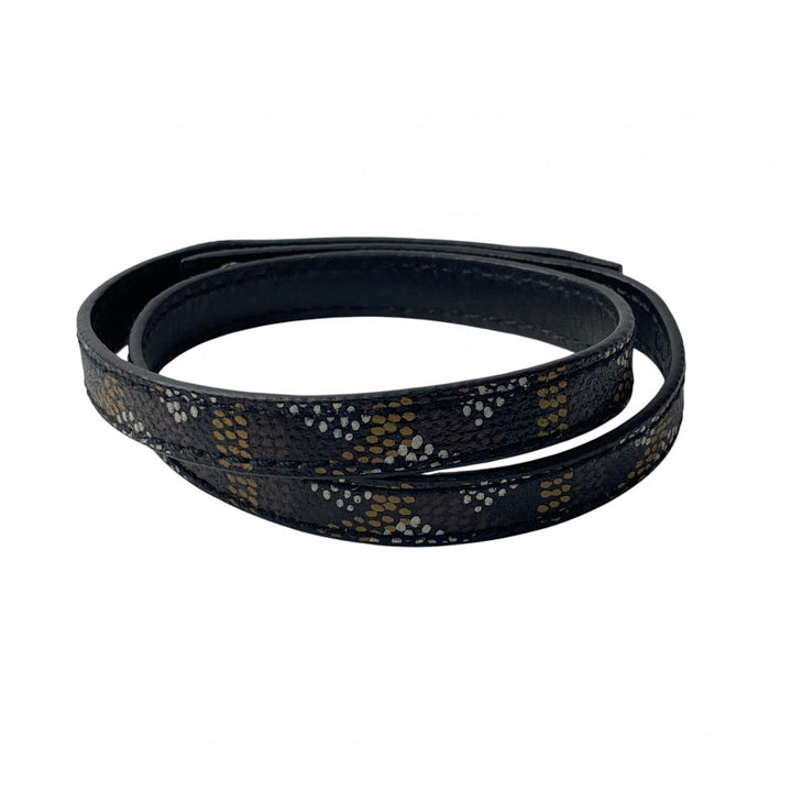 美品 ゴヤール GOYARD レディース ヘリンボーン レザーブレスレット 高島屋 限定