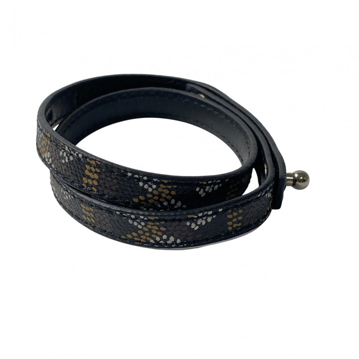 美品 ゴヤール GOYARD レディース ヘリンボーン レザーブレスレット 高島屋 限定