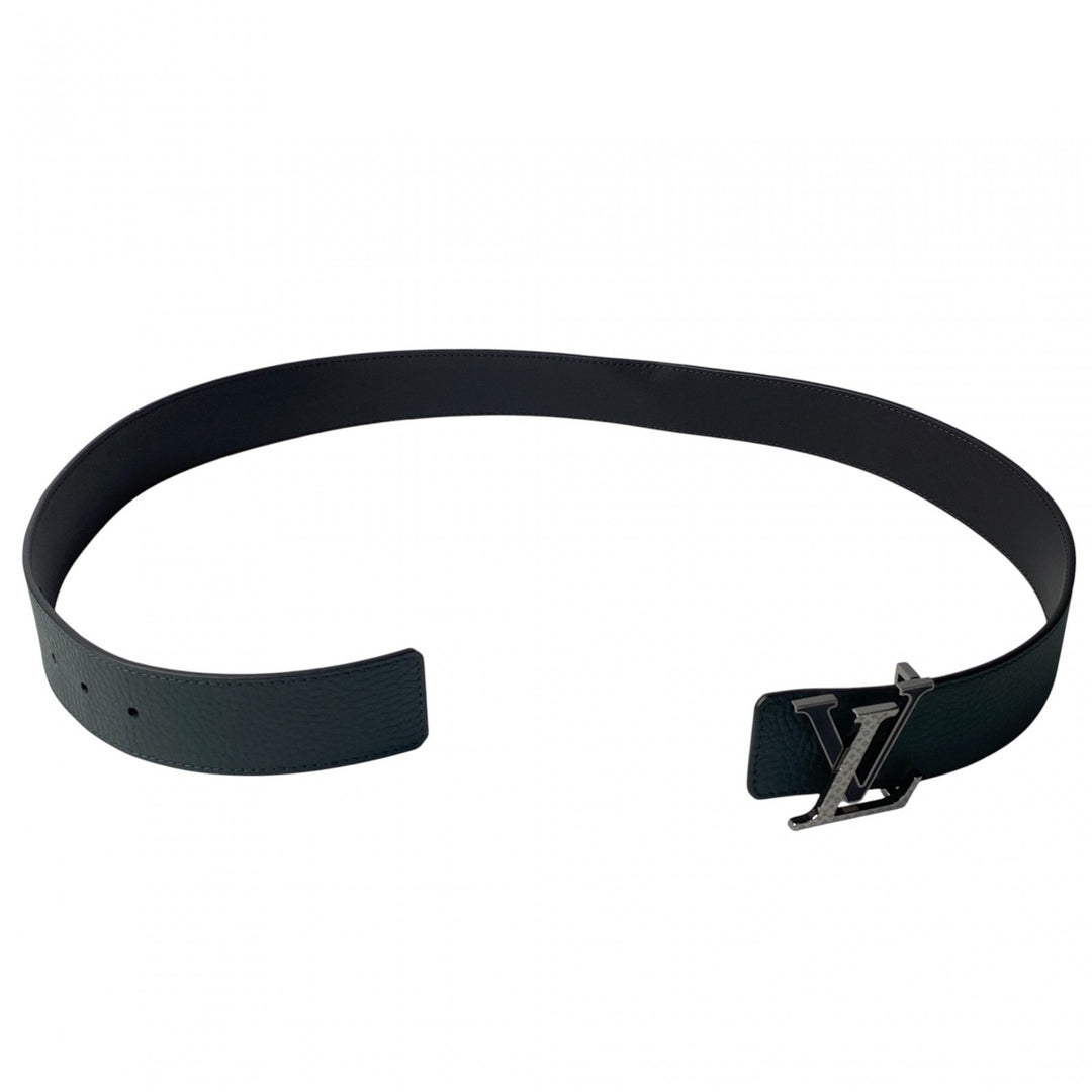 美品 ルイヴィトン LOUIS VUITTON メンズ サンチュール LVバッグル レザー ベルト M0368 AC1221