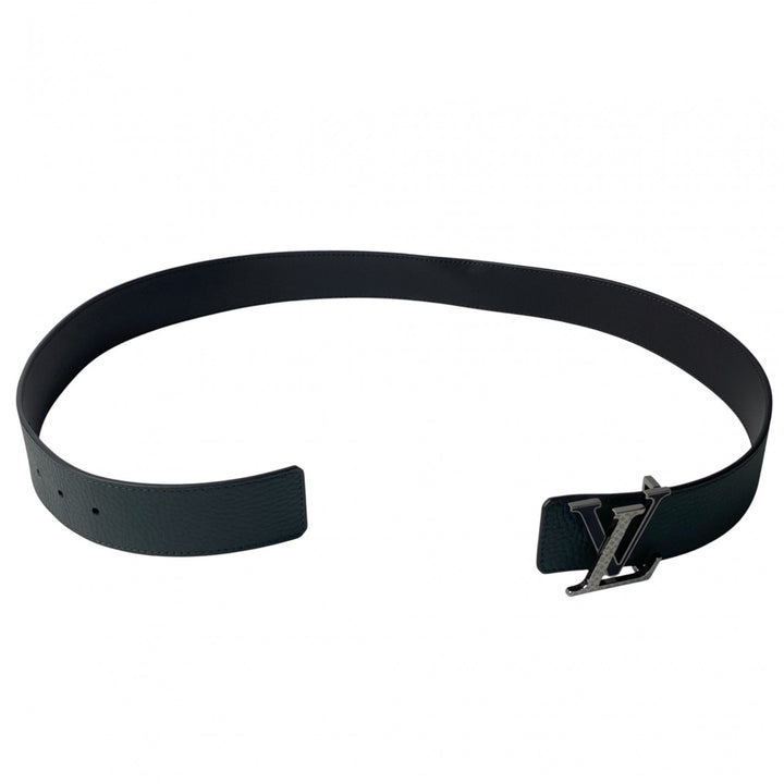 美品 ルイヴィトン LOUIS VUITTON メンズ サンチュール LVバッグル レザー ベルト M0368 AC1221