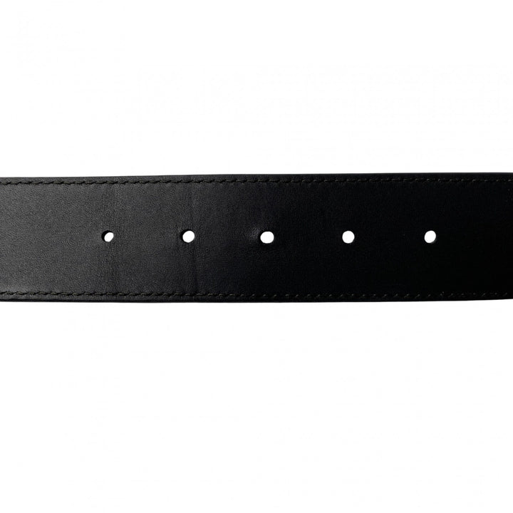 美品 ルイヴィトン LOUIS VUITTON メンズ サンチュール LVバッグル レザー ベルト M0368 AC1221