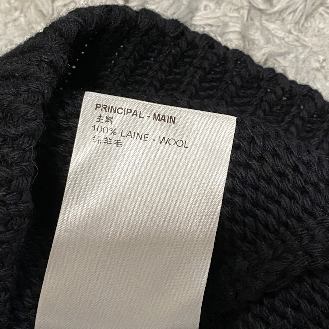 新品 タグ付き ルイヴィトン LOUIS VUITTON メンズ エンブロイダード ニット ビーズ S