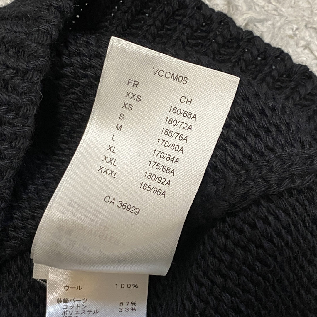 新品 タグ付き ルイヴィトン LOUIS VUITTON メンズ エンブロイダード ニット ビーズ S