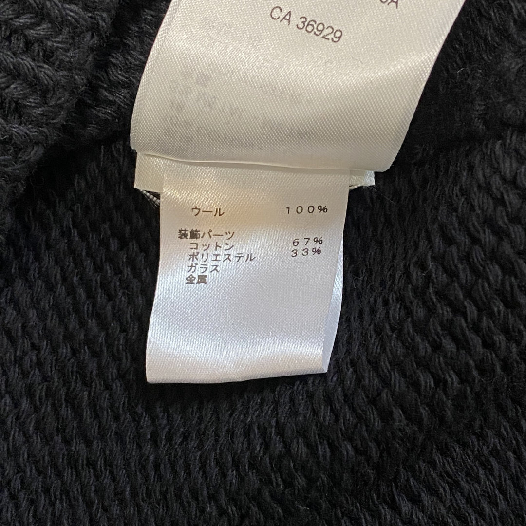 新品 タグ付き ルイヴィトン LOUIS VUITTON メンズ エンブロイダード ニット ビーズ S