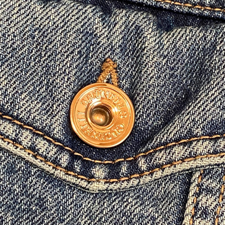 美品 ブルネロクチネリ BRUNELLO CUCINELLI レディース Gジャン デニムジャケット 38