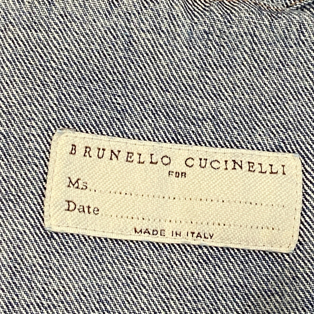美品 ブルネロクチネリ BRUNELLO CUCINELLI レディース Gジャン デニムジャケット 38