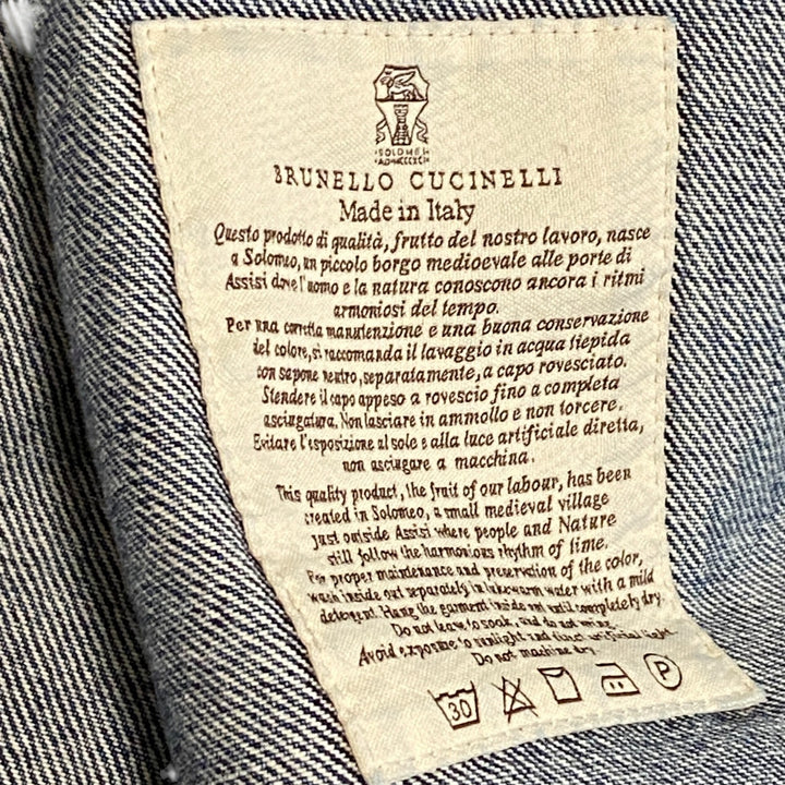 美品 ブルネロクチネリ BRUNELLO CUCINELLI レディース Gジャン デニムジャケット 38
