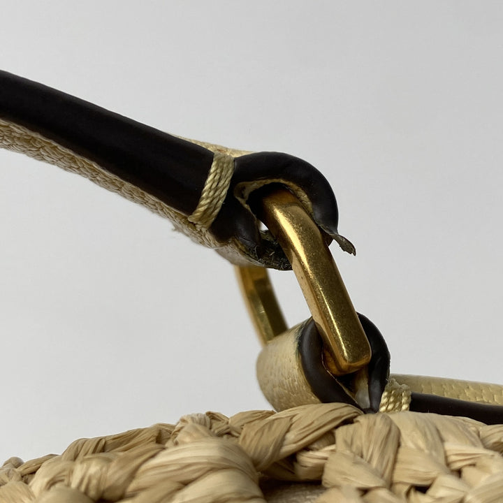 美品 トリーバーチ TORYBURCH レディース ラフィア カゴバッグ ショルダーバッグ 斜めがけ クロスボディ