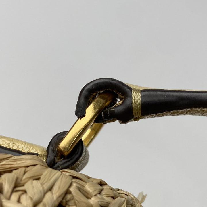 美品 トリーバーチ TORYBURCH レディース ラフィア カゴバッグ ショルダーバッグ 斜めがけ クロスボディ