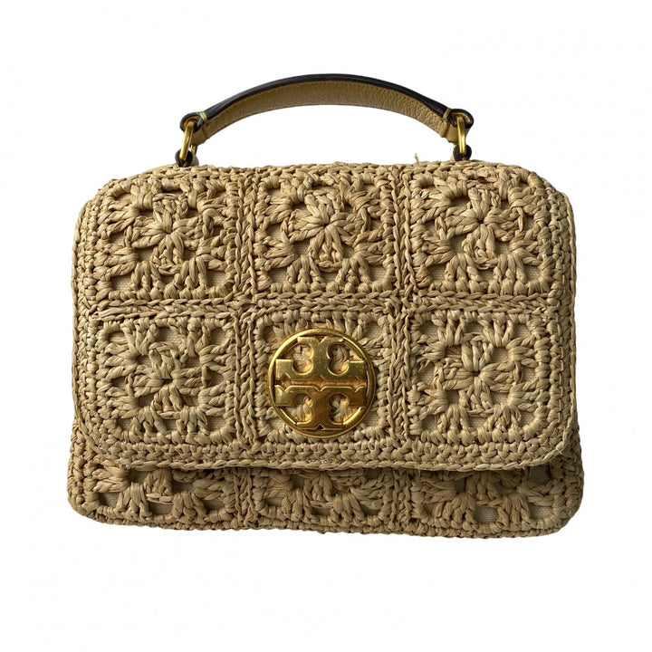 美品 トリーバーチ TORYBURCH レディース ラフィア カゴバッグ ショルダーバッグ 斜めがけ クロスボディ
