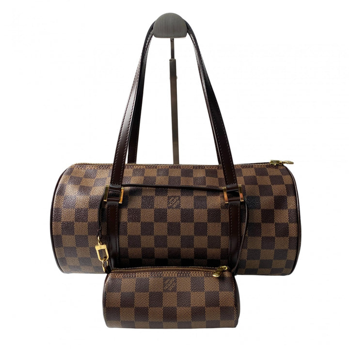 美品 ルイ ヴィトン LOUIS VUITTON レディース ダミエ パピヨン30ハンドバッグ ポーチ付き N51303
