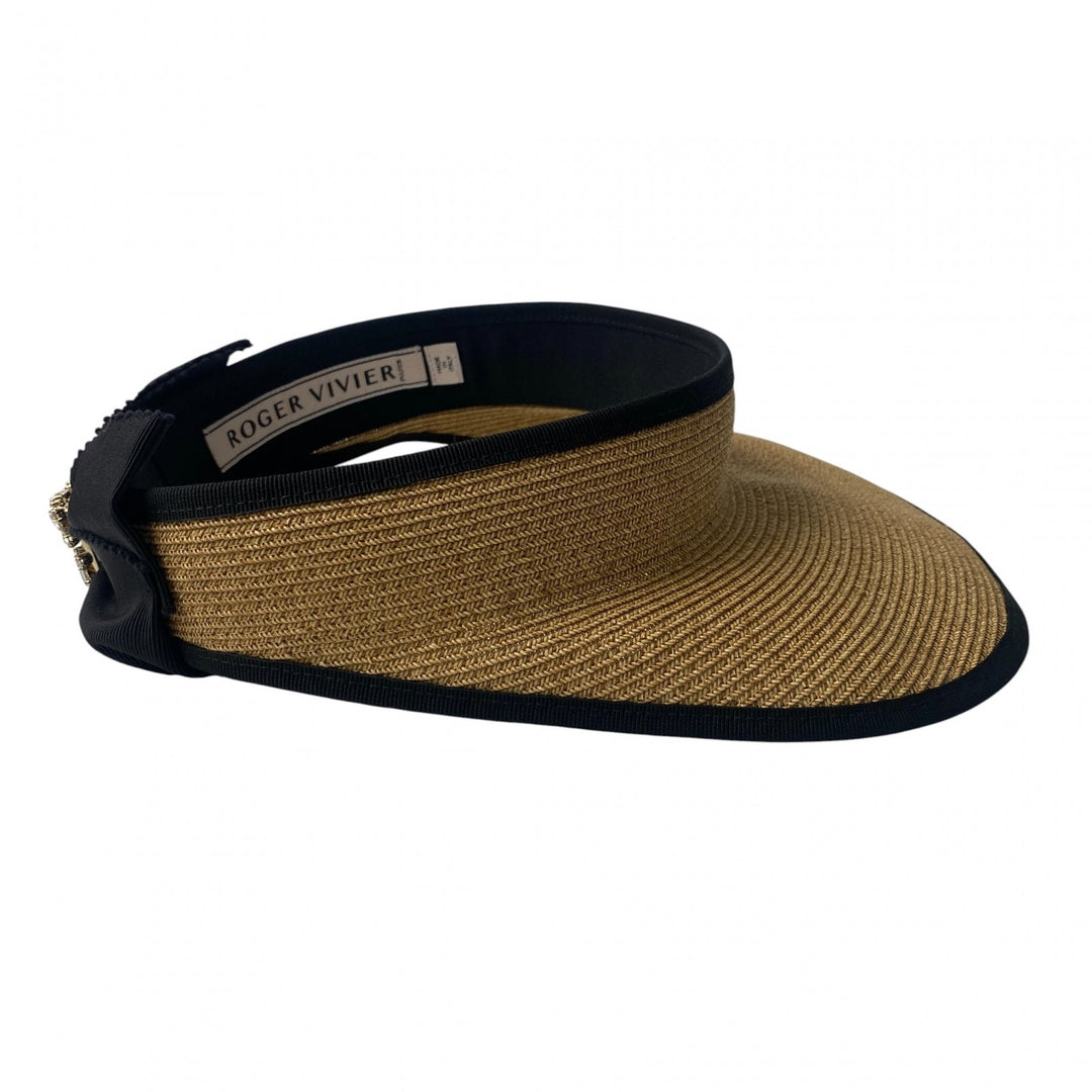 未使用 ロジェヴィヴィエ ROGER VIVIER レディース サンバイザー ビジュー M