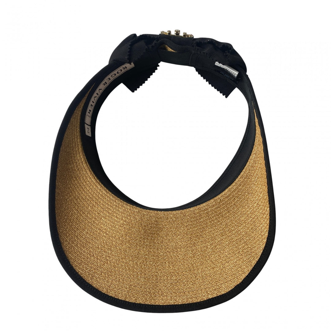 未使用 ロジェヴィヴィエ ROGER VIVIER レディース サンバイザー ビジュー M