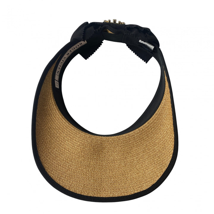 未使用 ロジェヴィヴィエ ROGER VIVIER レディース サンバイザー ビジュー M