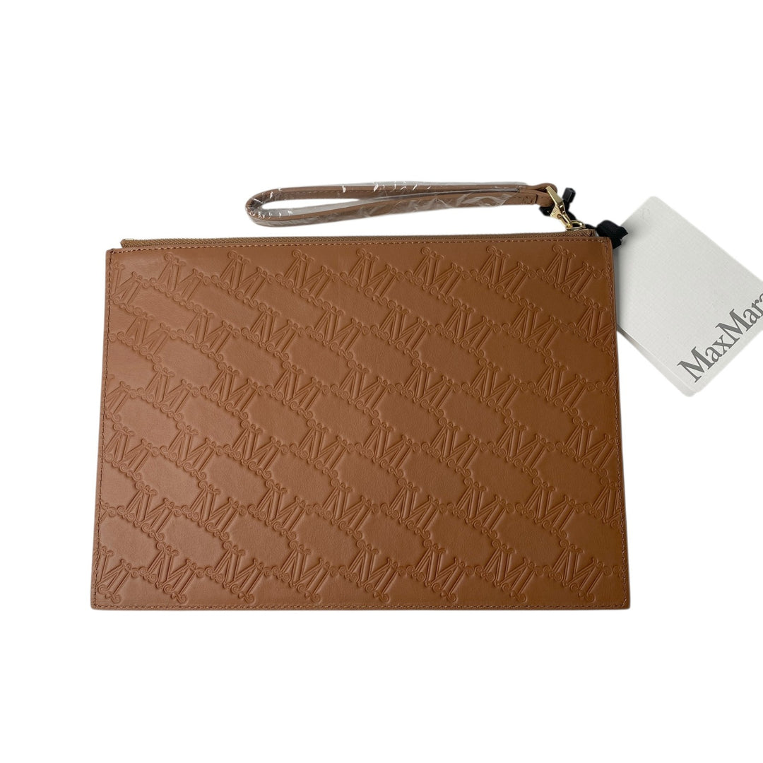 新品 タグ付き マックスマーラ MaxMara レディース 型押し クラッチバッグ
