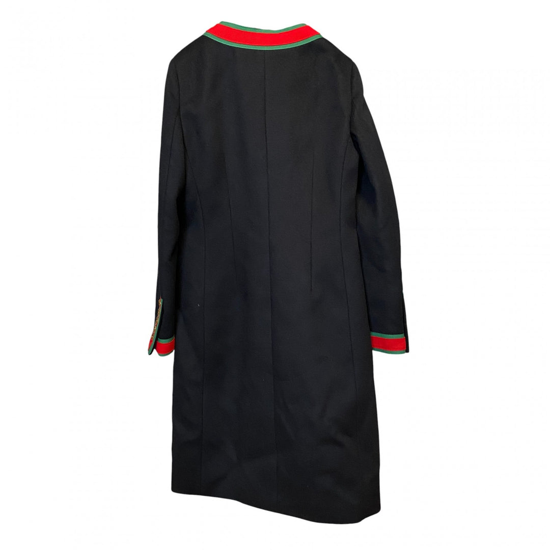 美品 グッチ GUCCI レディース ウェブストラップコート 40 シェリーライン