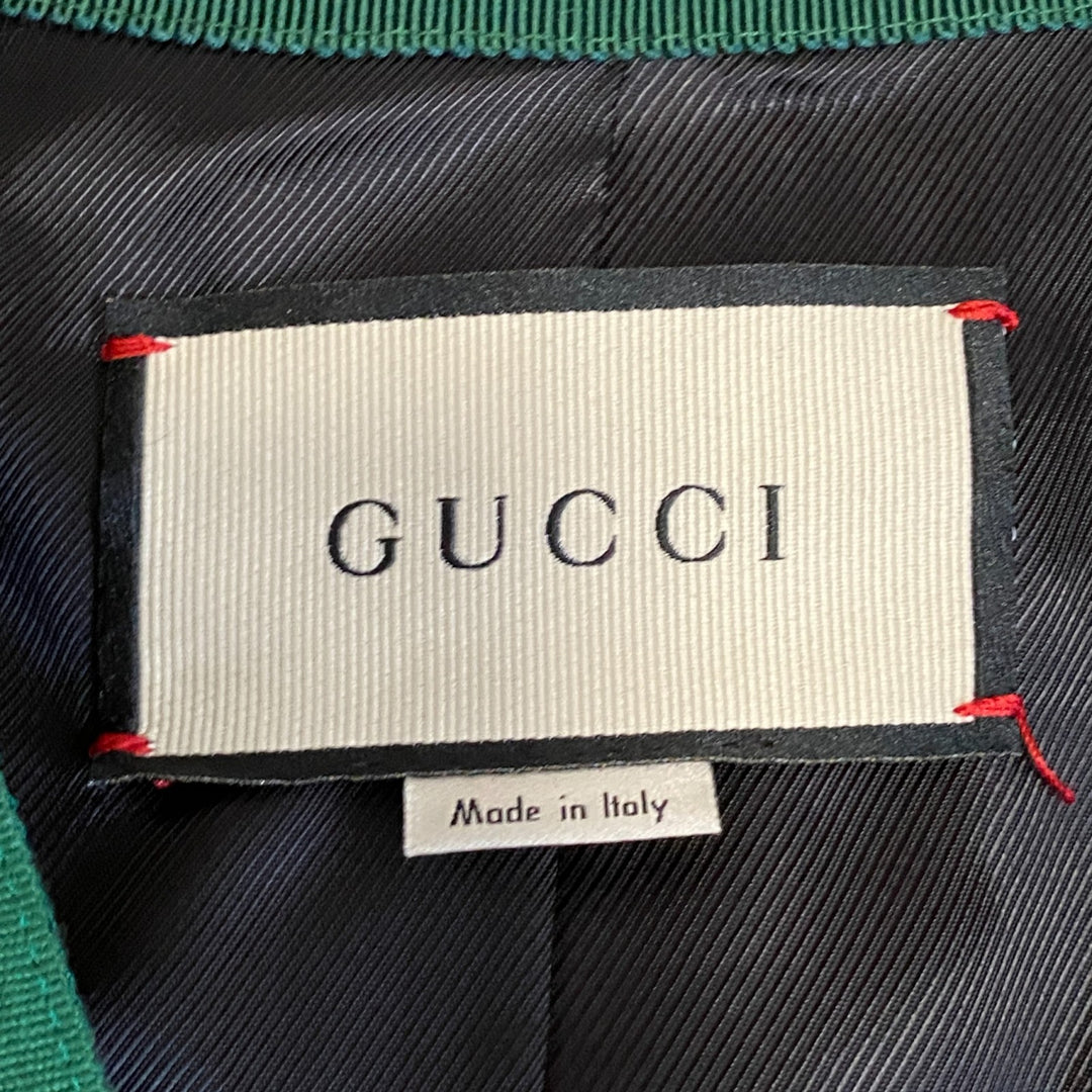 美品 グッチ GUCCI レディース ウェブストラップコート 40 シェリーライン