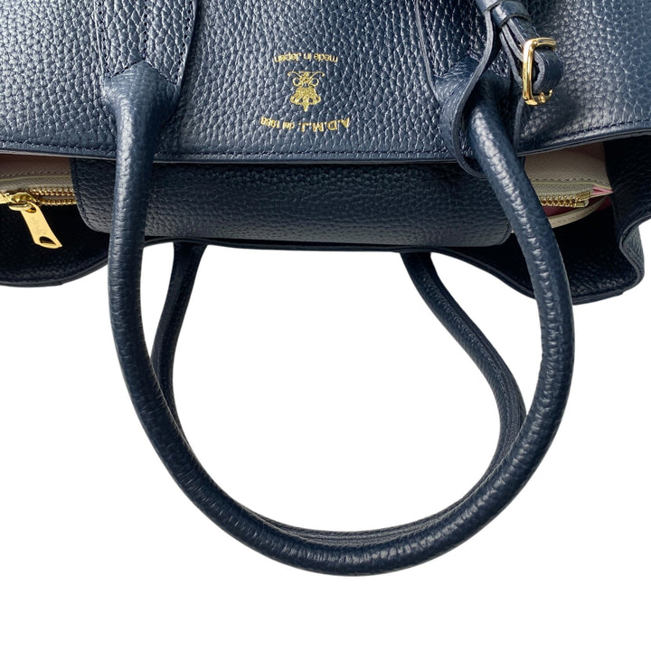 美品 エーディーエムジェー A.D.M.J. レディース レザー ハンドバッグ