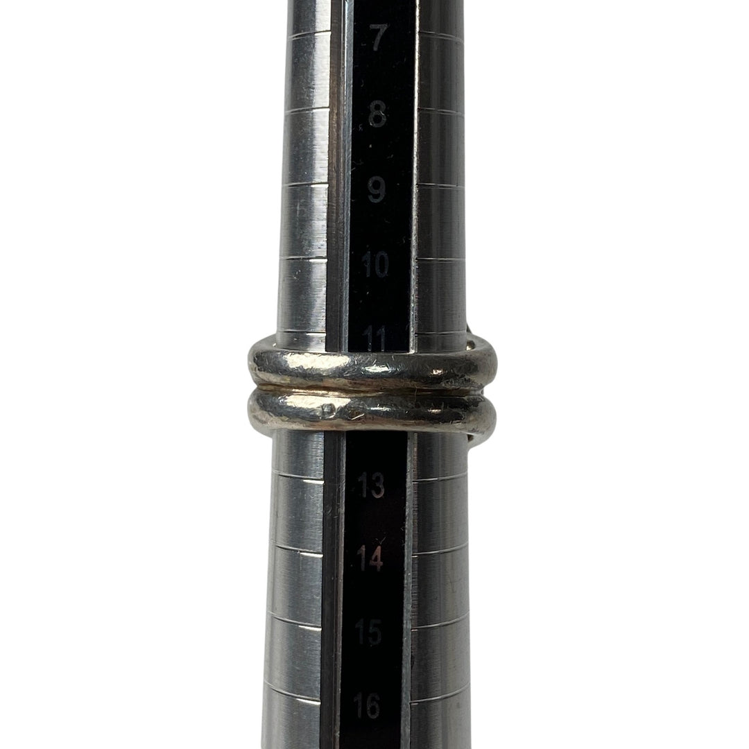 エルメス HERMES レディース ガウチョ ホワイトパーズ リング 925 シルバー 日本サイズ 約12号日本サイズ