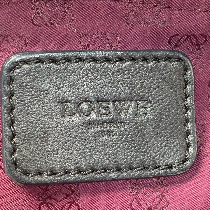 ロエベ LOEWE レディース ナッパアイレ アナグラム エナメル ハンドバッグ