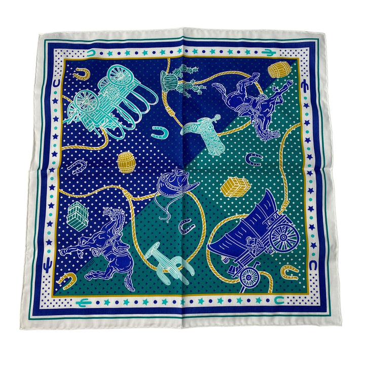 新品 タグ付き エルメス HERMES レディース カレ40 スカーフ ウェスタン・アンド・カンパニー