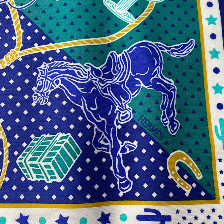 新品 タグ付き エルメス HERMES レディース カレ40 スカーフ ウェスタン・アンド・カンパニー