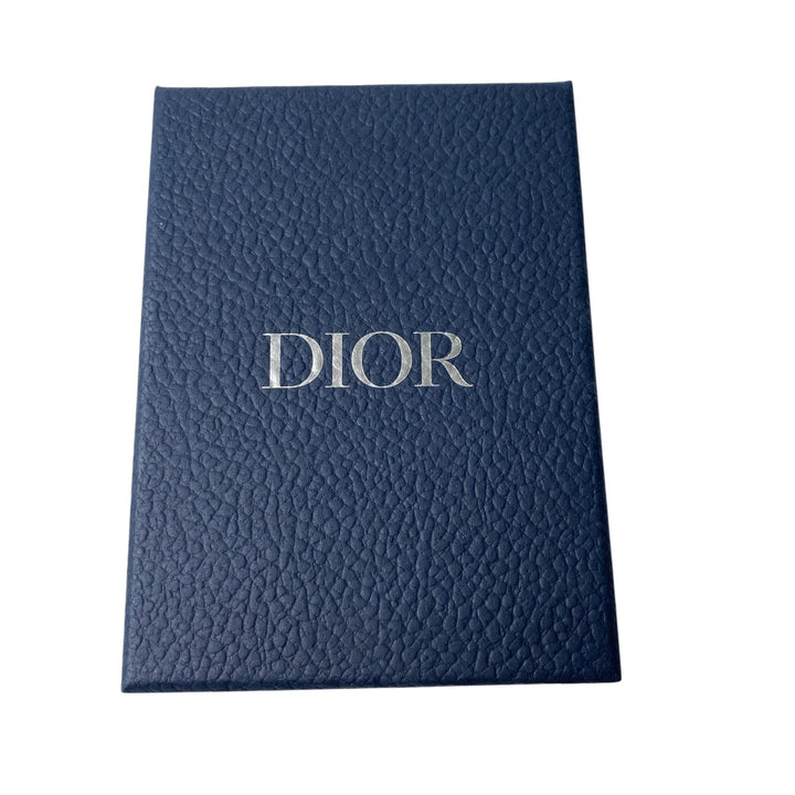 未使用 ディオール DIOR レディース オブリーク レザー キーホルダー ブラック 黒
