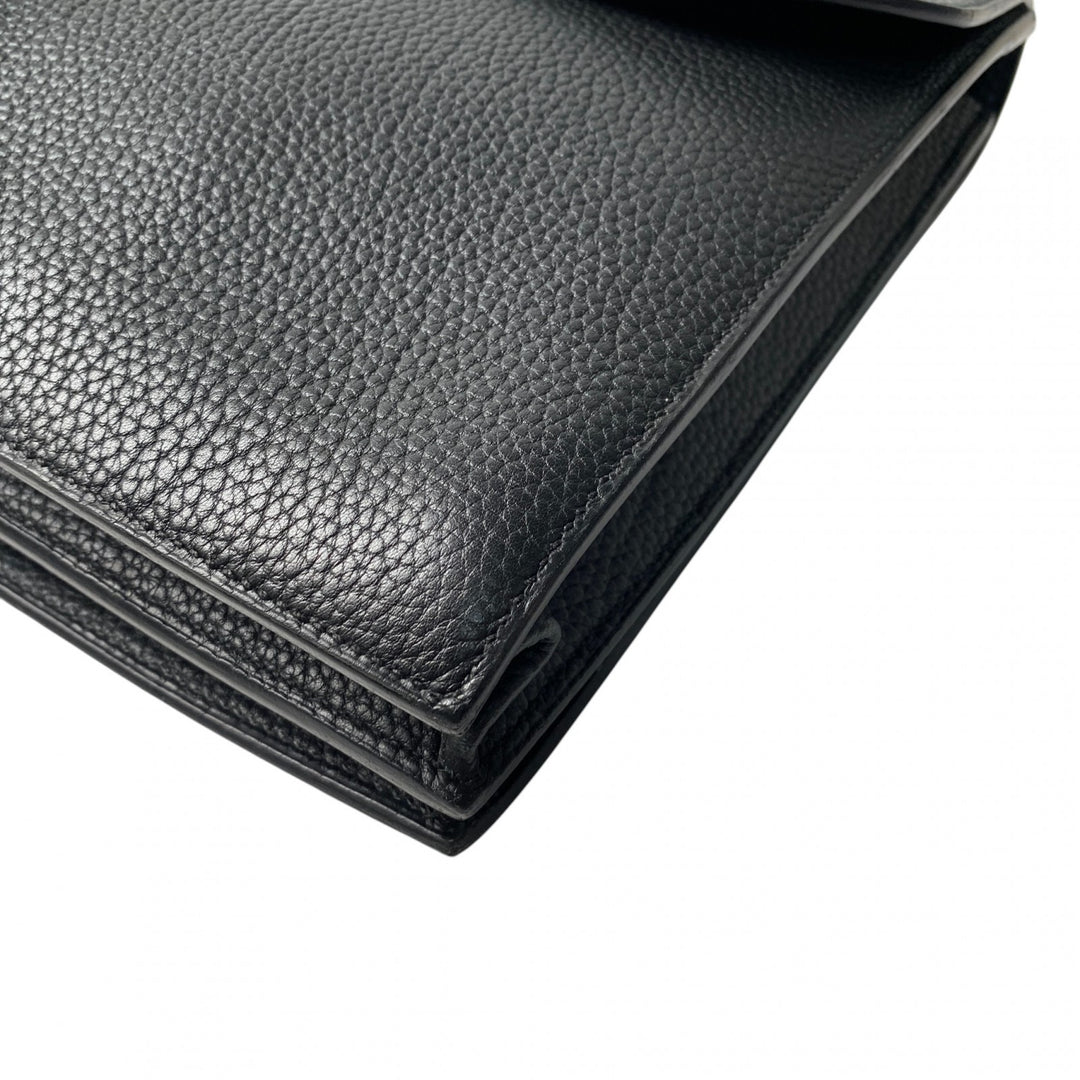 エルメス HERMES メンズ サックアデペッシュ 38 ノワール B刻印 トゴ ゴールド金具 ビジネスバッグ