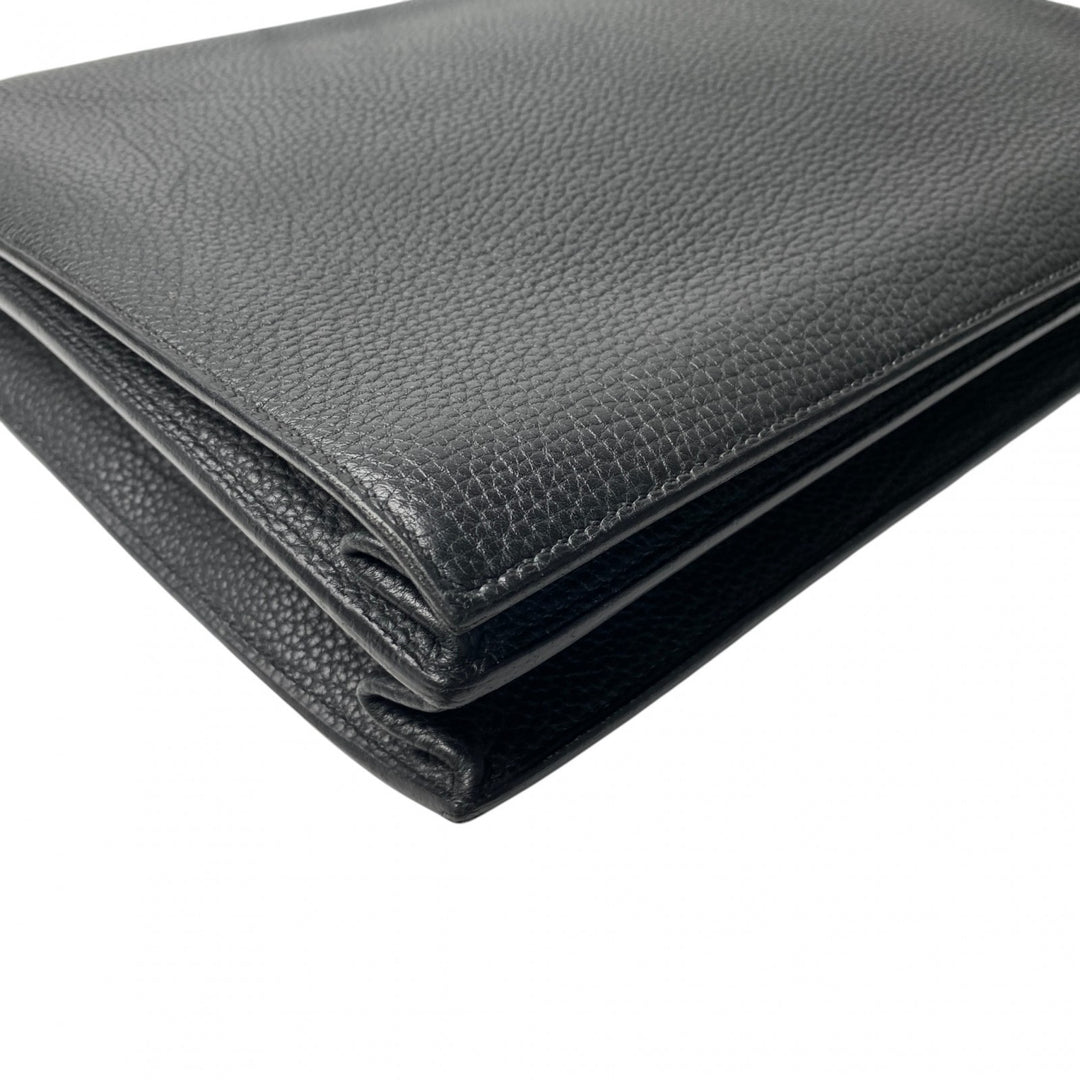 エルメス HERMES メンズ サックアデペッシュ 38 ノワール B刻印 トゴ ゴールド金具 ビジネスバッグ