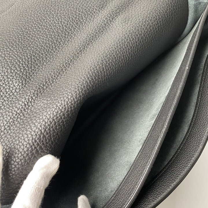 エルメス HERMES メンズ サックアデペッシュ 38 ノワール B刻印 トゴ ゴールド金具 ビジネスバッグ