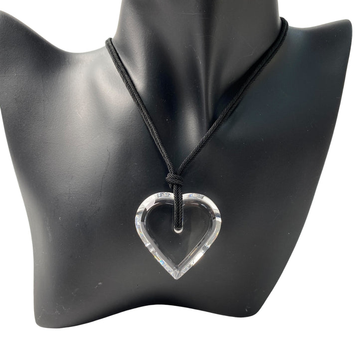 バカラ BACCARAT レディース ハート クリア ネックレス