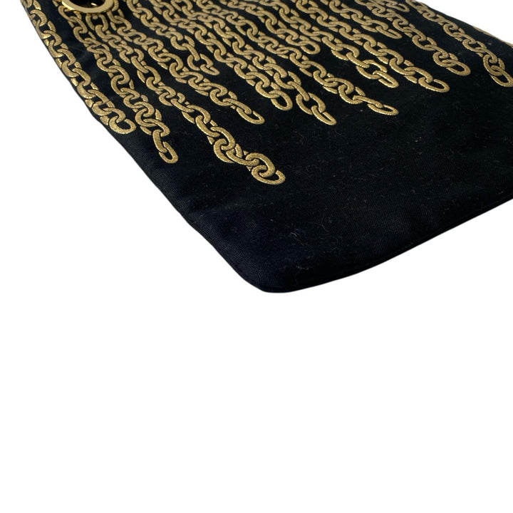 未使用 イッセイミヤケ ISSEY MIYAKE レディース プリーツプリーズ フォイルチェーン トートバッグ ポーチ