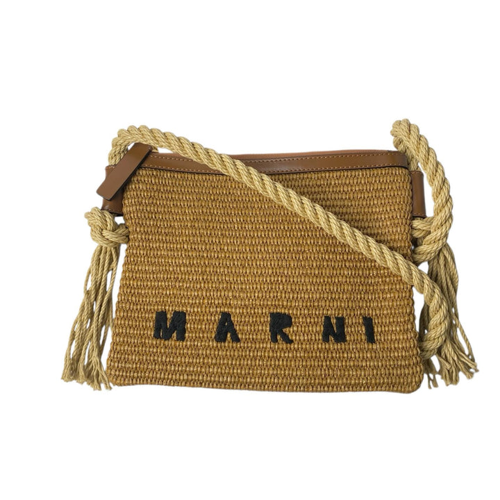 美品 マルニ MARNI レディース ストロー ショルダーバッグ 斜めがけ クロスボディ