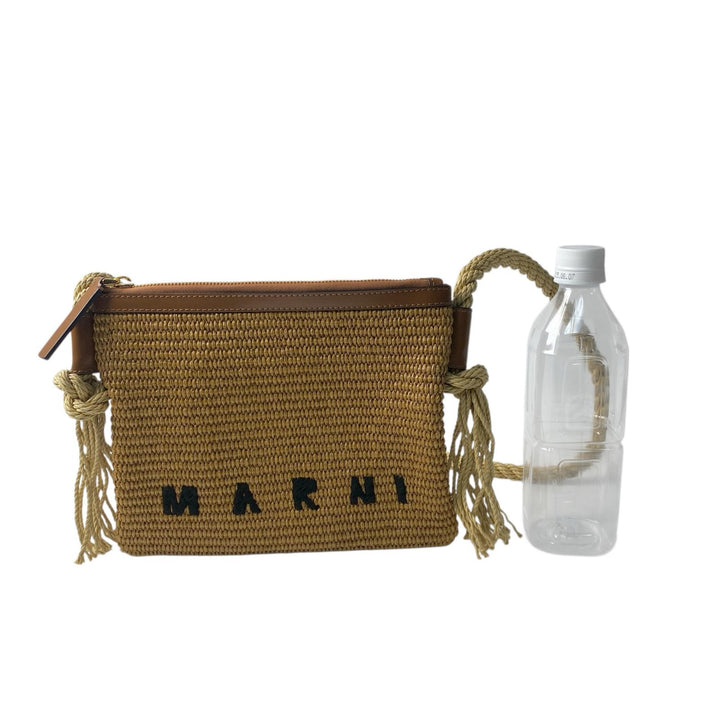 美品 マルニ MARNI レディース ストロー ショルダーバッグ 斜めがけ クロスボディ