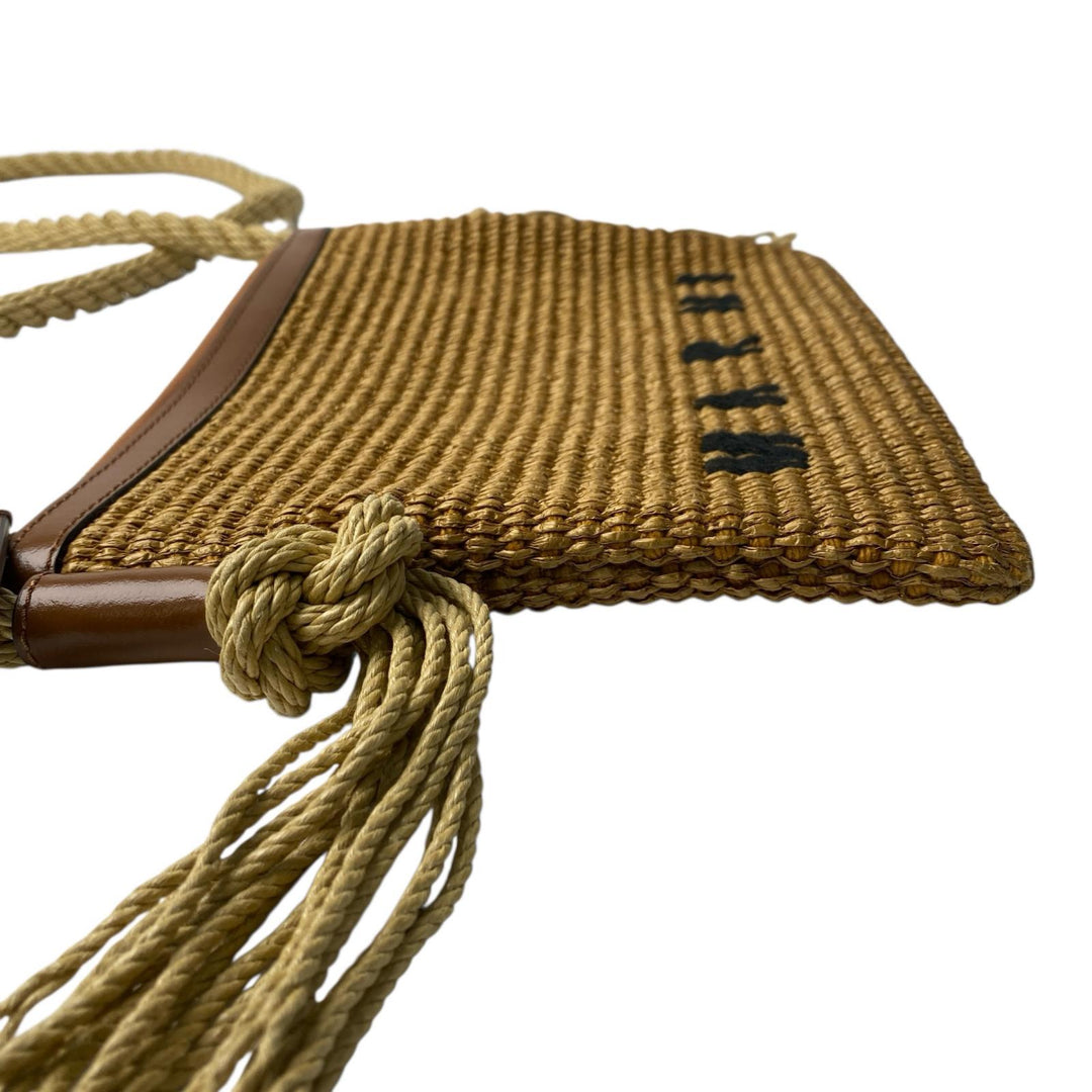 美品 マルニ MARNI レディース ストロー ショルダーバッグ 斜めがけ クロスボディ