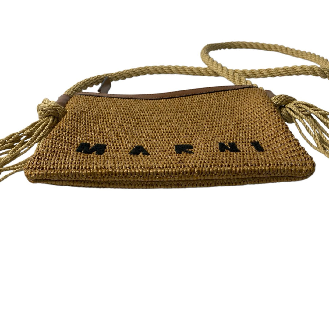 美品 マルニ MARNI レディース ストロー ショルダーバッグ 斜めがけ クロスボディ
