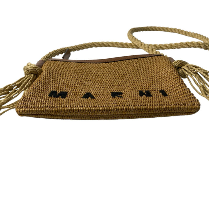 美品 マルニ MARNI レディース ストロー ショルダーバッグ 斜めがけ クロスボディ