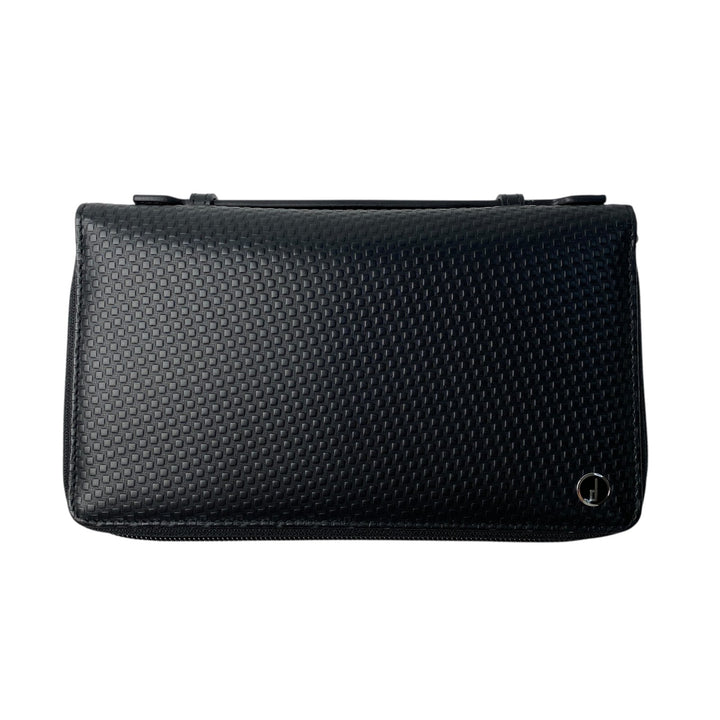 美品 ダンヒル dunhill メンズ ダブルジップオーガナイザー トラベルウォレット