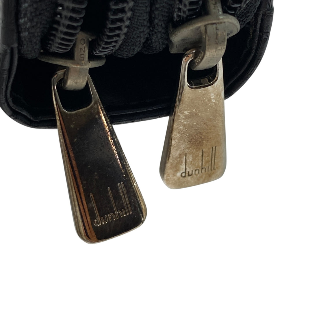 美品 ダンヒル dunhill メンズ ダブルジップオーガナイザー トラベルウォレット