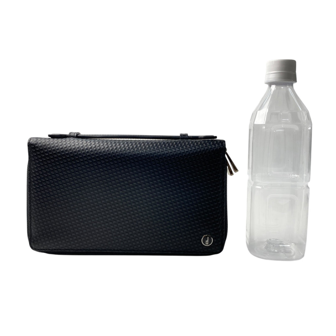 美品 ダンヒル dunhill メンズ ダブルジップオーガナイザー トラベルウォレット