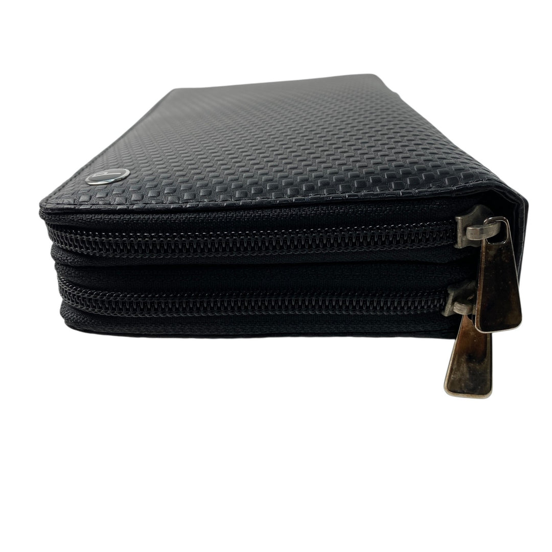 美品 ダンヒル dunhill メンズ ダブルジップオーガナイザー トラベルウォレット