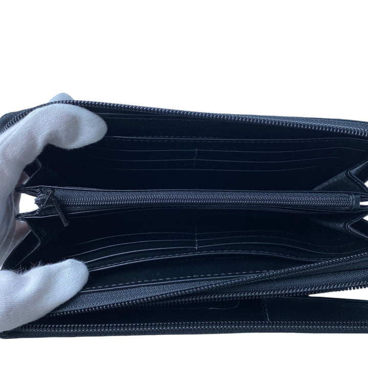 美品 ダンヒル dunhill メンズ ダブルジップオーガナイザー トラベルウォレット