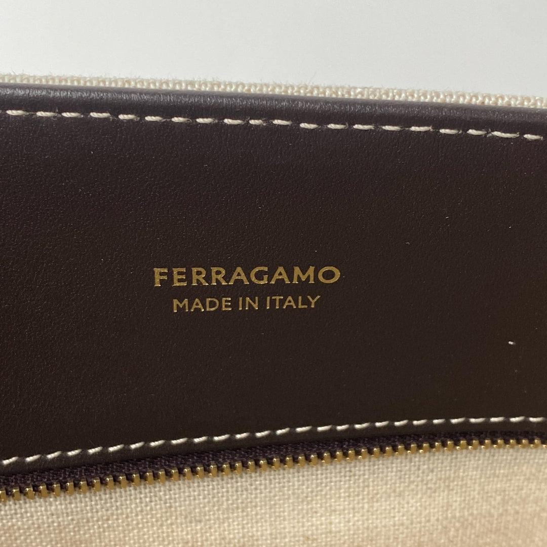 現行モデル 美品 フェラガモ Ferragamo レディース 2way トートバッグ