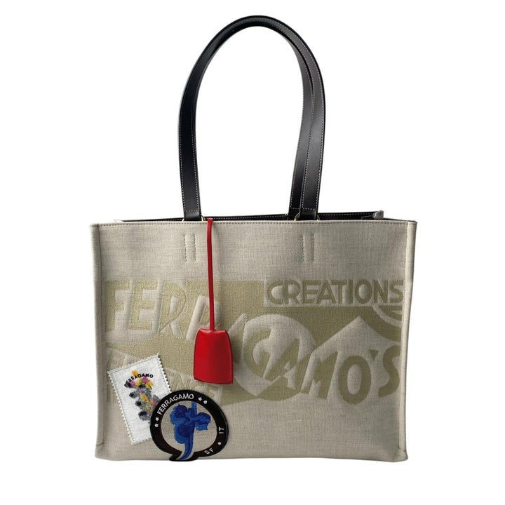 現行モデル 美品 フェラガモ Ferragamo レディース 2way トートバッグ