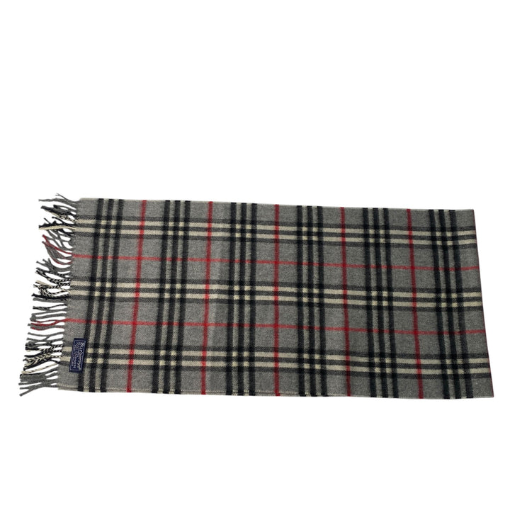バーバリー Burberry レディース ノバチェック柄 マフラー カシミヤ グレー