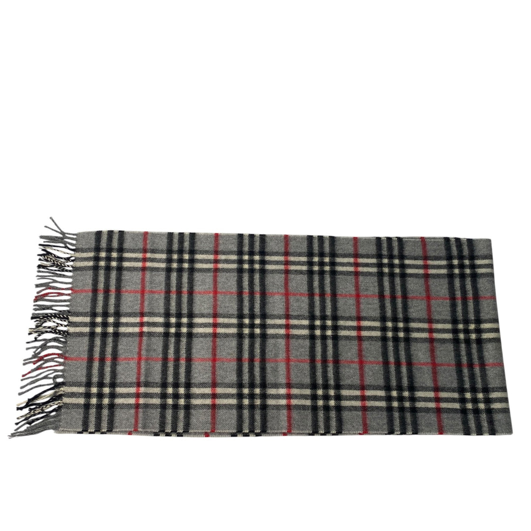 バーバリー Burberry レディース ノバチェック柄 マフラー カシミヤ グレー