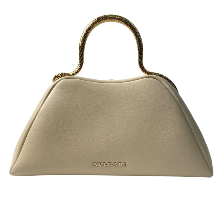 新品同様 ブルガリ BVLGARI レディース セルペンティーヌ トップハンドル 2way ショルダーバッグ ハンドバッグ 斜めがけ クロスボディ