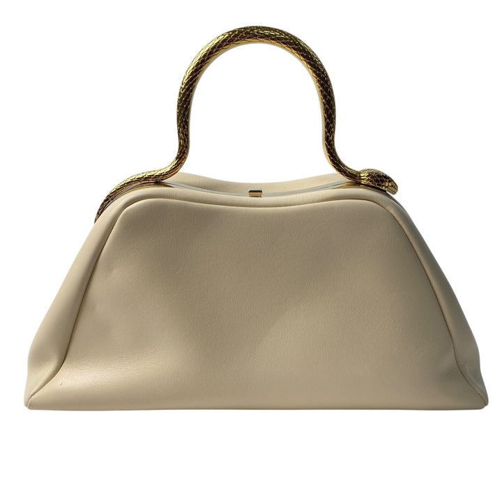 新品同様 ブルガリ BVLGARI レディース セルペンティーヌ トップハンドル 2way ショルダーバッグ ハンドバッグ 斜めがけ クロスボディ